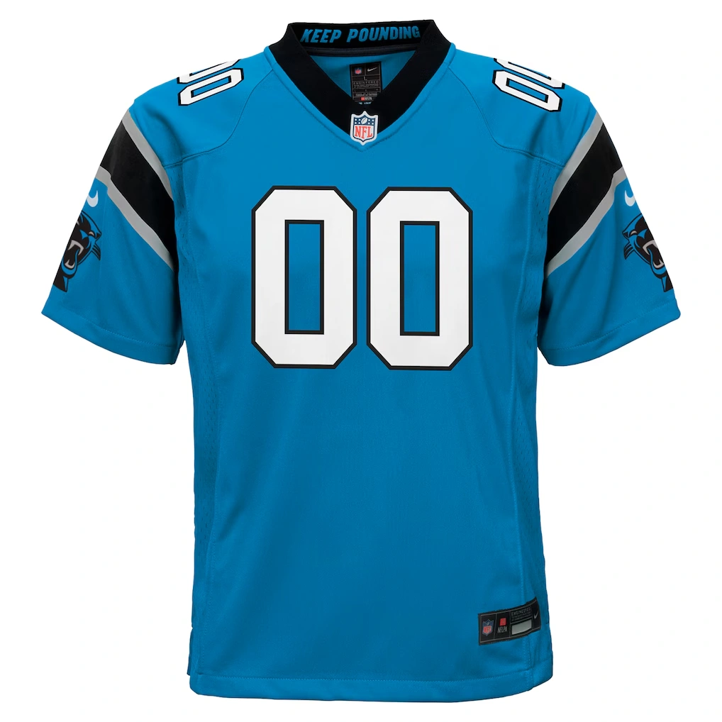 Youth Carolina Panthers Nike Blue Alternate Custom Game Jersey