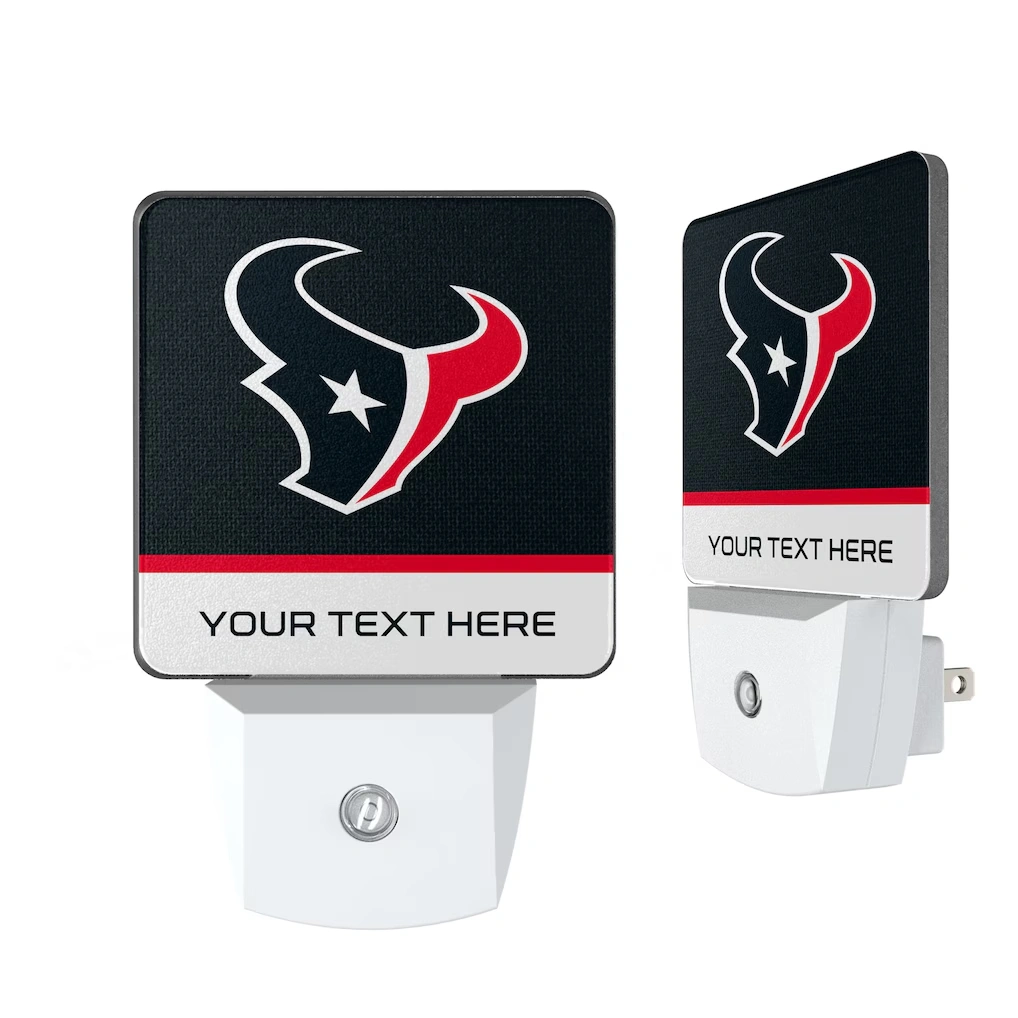 Houston Texans Personalized 2-Piece Nightlight Set