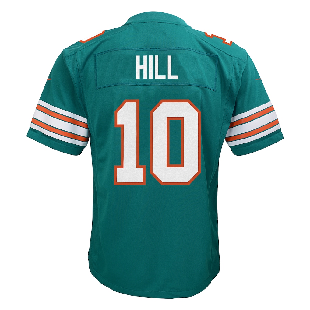 Youth Miami Dolphins Tyreek Hill Nike Aqua Game Jersey