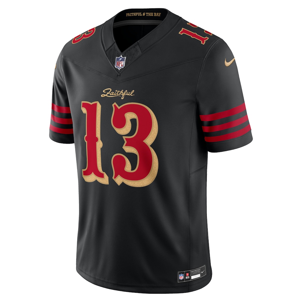 Men's San Francisco 49ers Brock Purdy Nike Black 2025 Rivalries Collection Limited Jersey