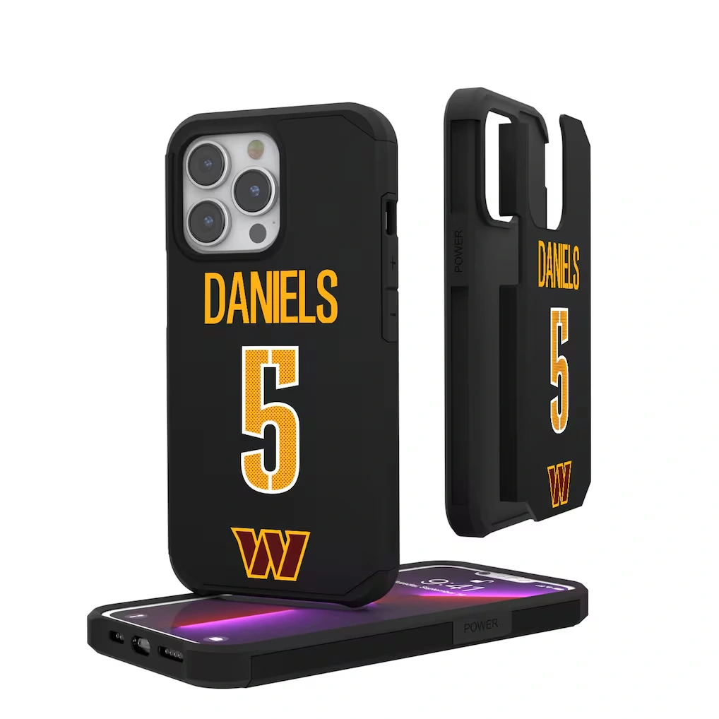 Washington Commanders Jayden Daniels Keyscaper iPhone Rugged Case