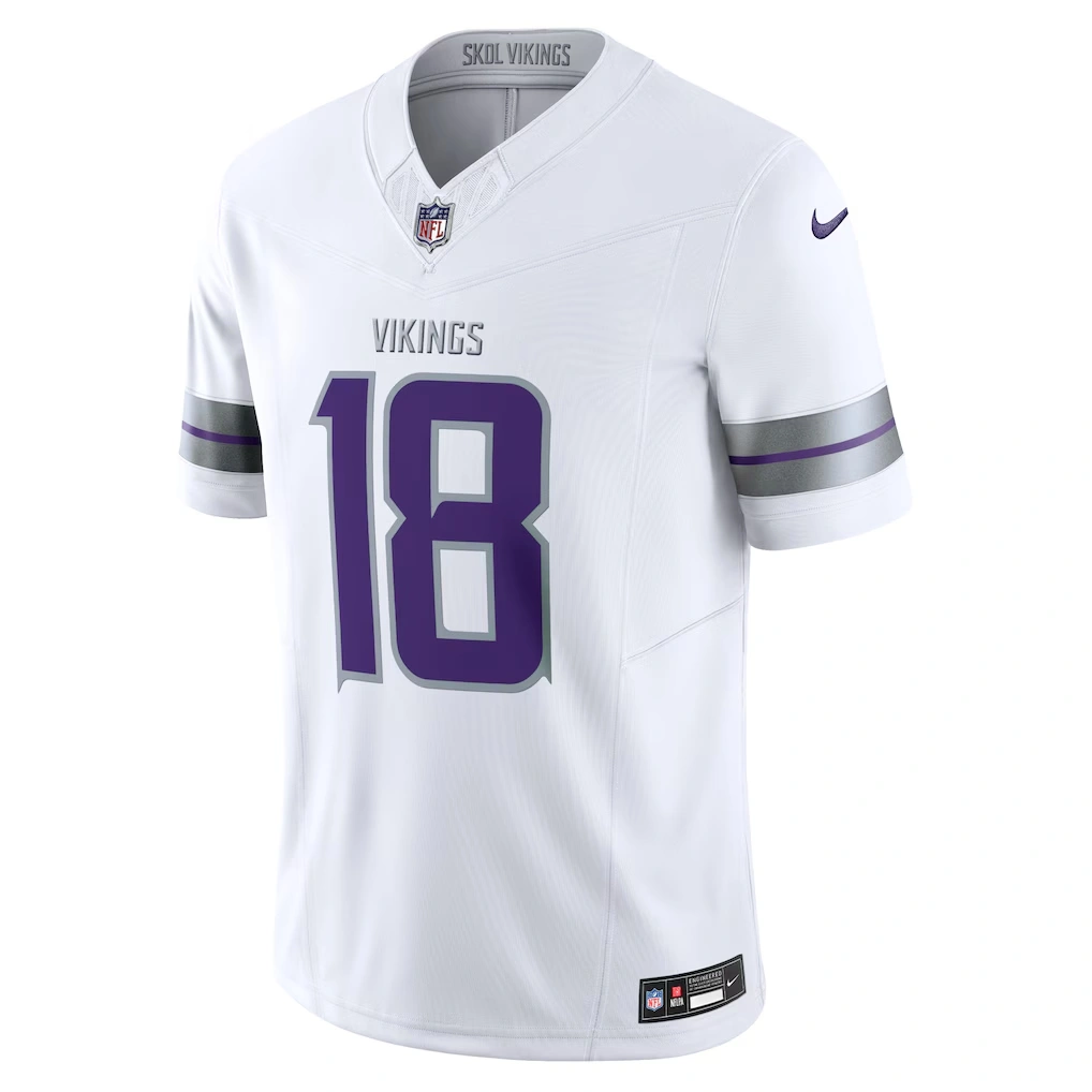 Men's Minnesota Vikings Justin Jefferson Nike White Alternate Vapor F.U.S.E. Limited Jersey