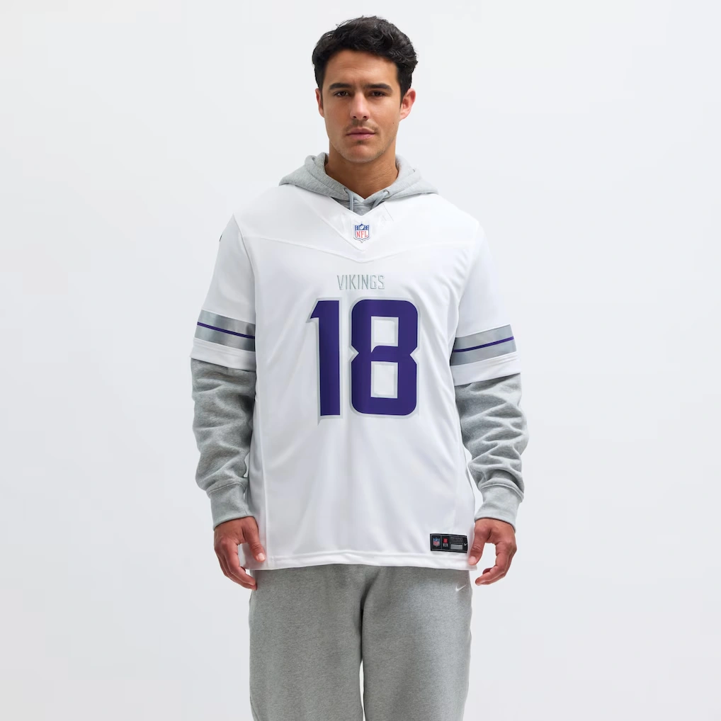 Men's Minnesota Vikings Justin Jefferson Nike White Alternate Vapor F.U.S.E. Limited Jersey