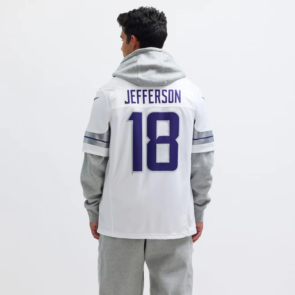 Men's Minnesota Vikings Justin Jefferson Nike White Alternate Vapor F.U.S.E. Limited Jersey