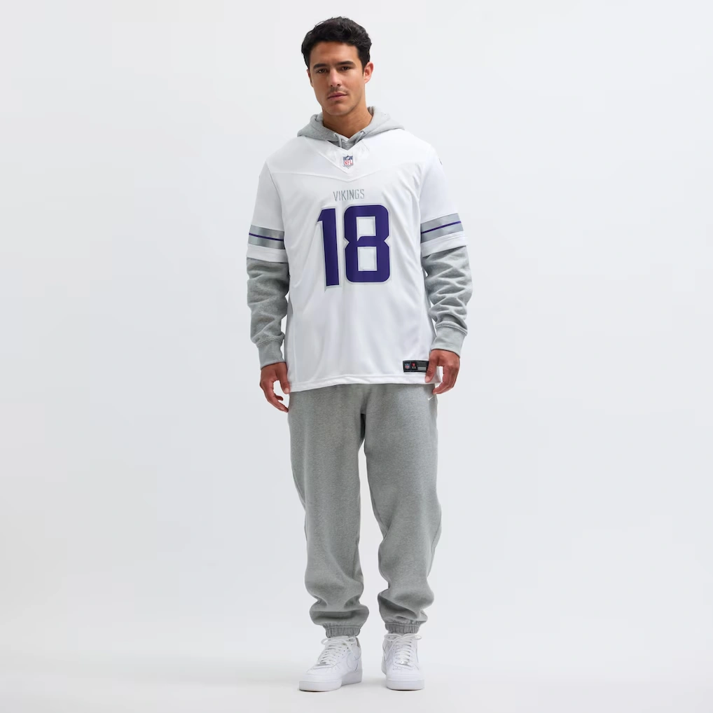 Men's Minnesota Vikings Justin Jefferson Nike White Alternate Vapor F.U.S.E. Limited Jersey