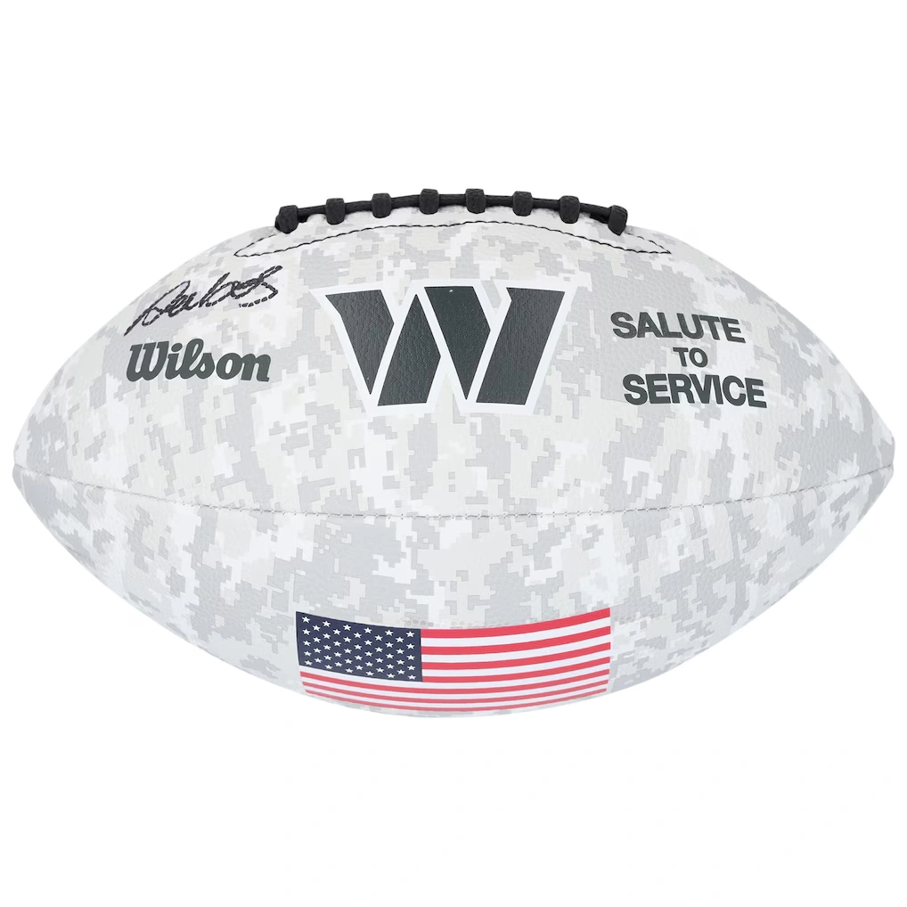Deebo Samuel Sr Washington Commanders Autographed Fanatics Authentic 2024 Salute To Service Wilson Football