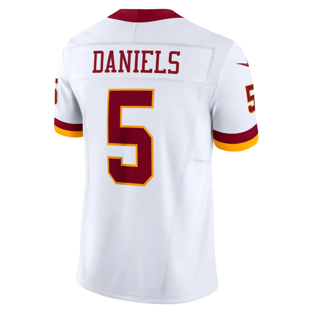 Men's Washington Commanders Jayden Daniels Nike White Vapor F.U.S.E. Limited Super Bowl Era Jersey
