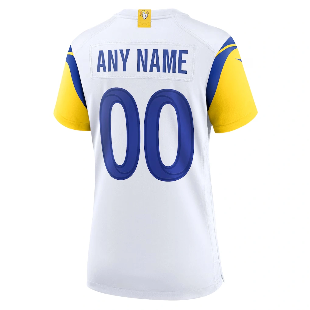 Women's Los Angeles Rams Nike White Alternate Custom Jersey