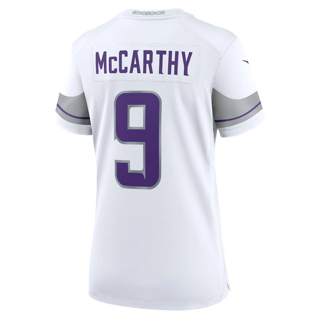 Women's Minnesota Vikings J.J. McCarthy Nike White Alternate Game Player Jersey