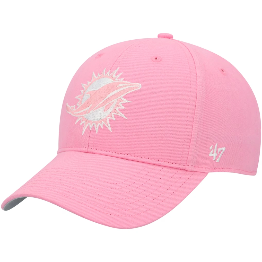 Girls Youth Miami Dolphins '47 Pink Rose MVP Adjustable Hat