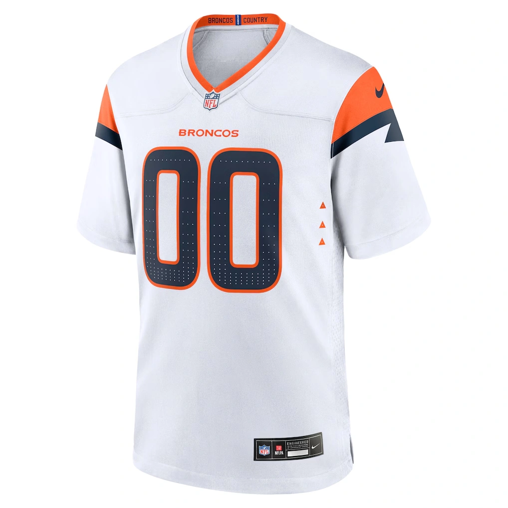 Men's Denver Broncos Nike White Mile High Collection Custom Game Jersey