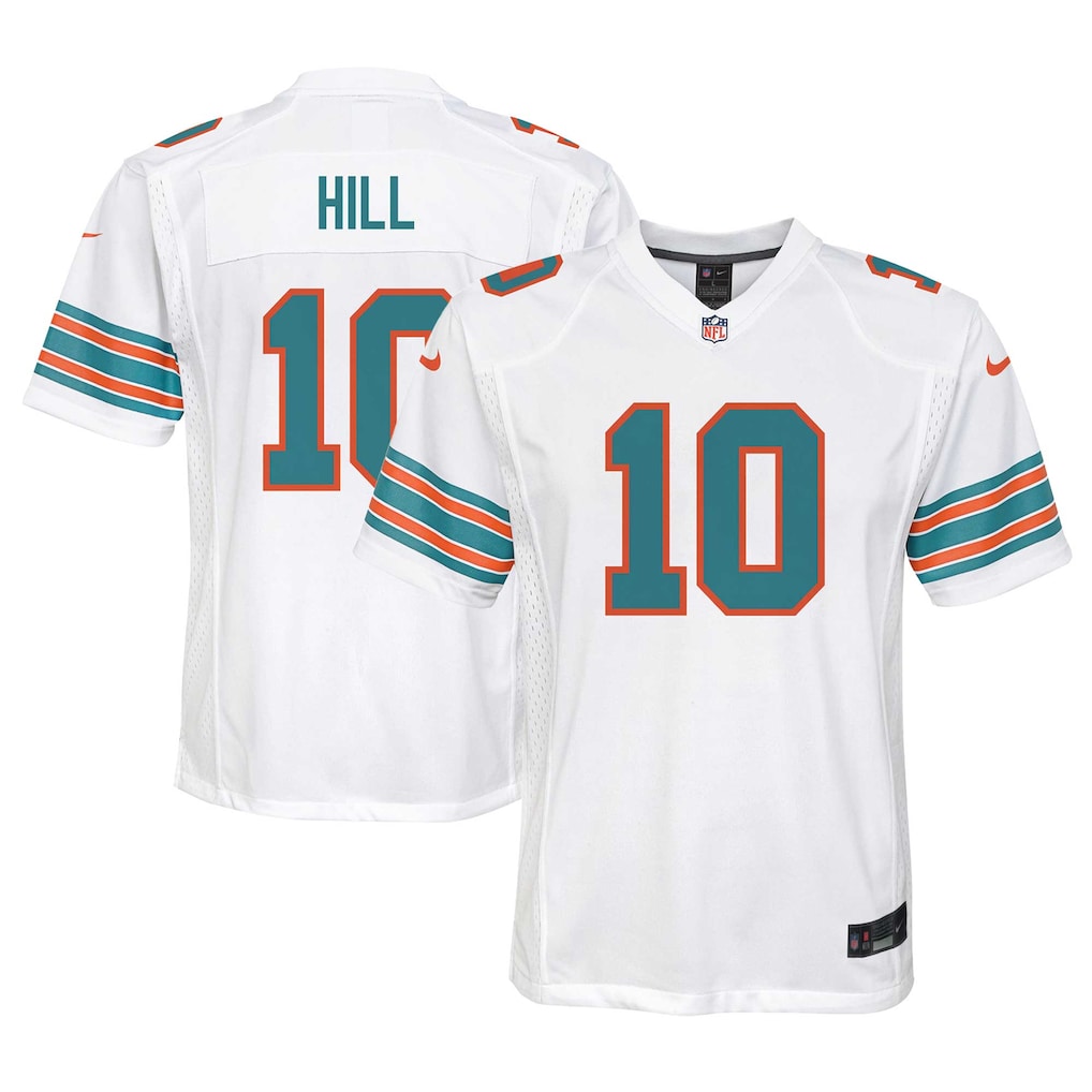 Youth Miami Dolphins Tyreek Hill Nike White Game Jersey