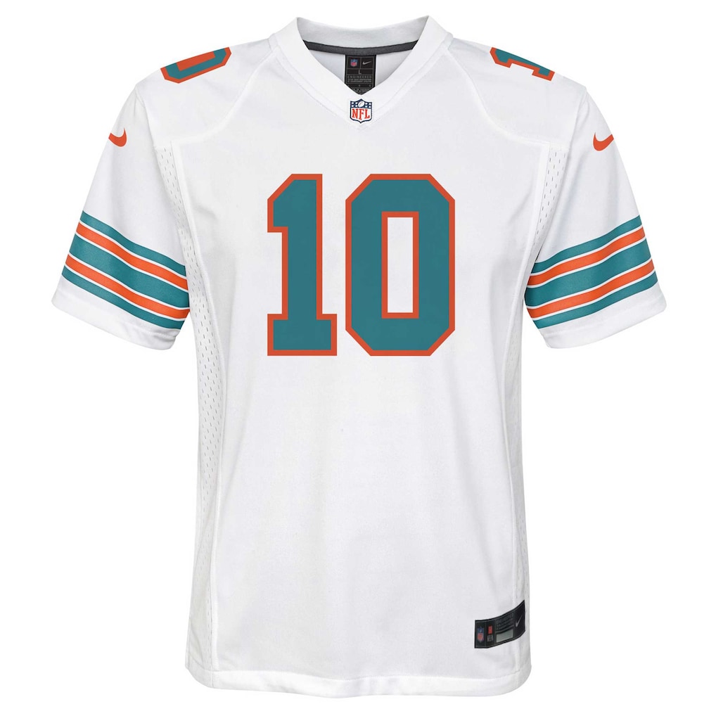 Youth Miami Dolphins Tyreek Hill Nike White Game Jersey