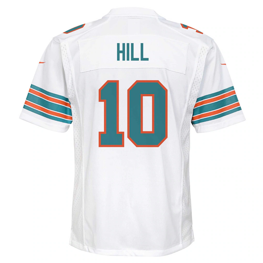 Youth Miami Dolphins Tyreek Hill Nike White Game Jersey