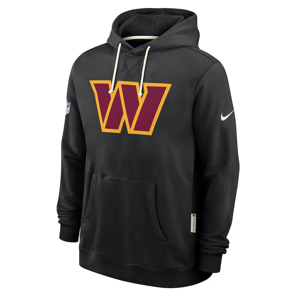 Men's Washington Commanders Nike Black Sideline Standard Issue Initial Home Dri-FIT Hoodie 5 Men's Washington Commanders Nike Black Sideline Standard Issue Initial Home Dri-FIT Hoodie