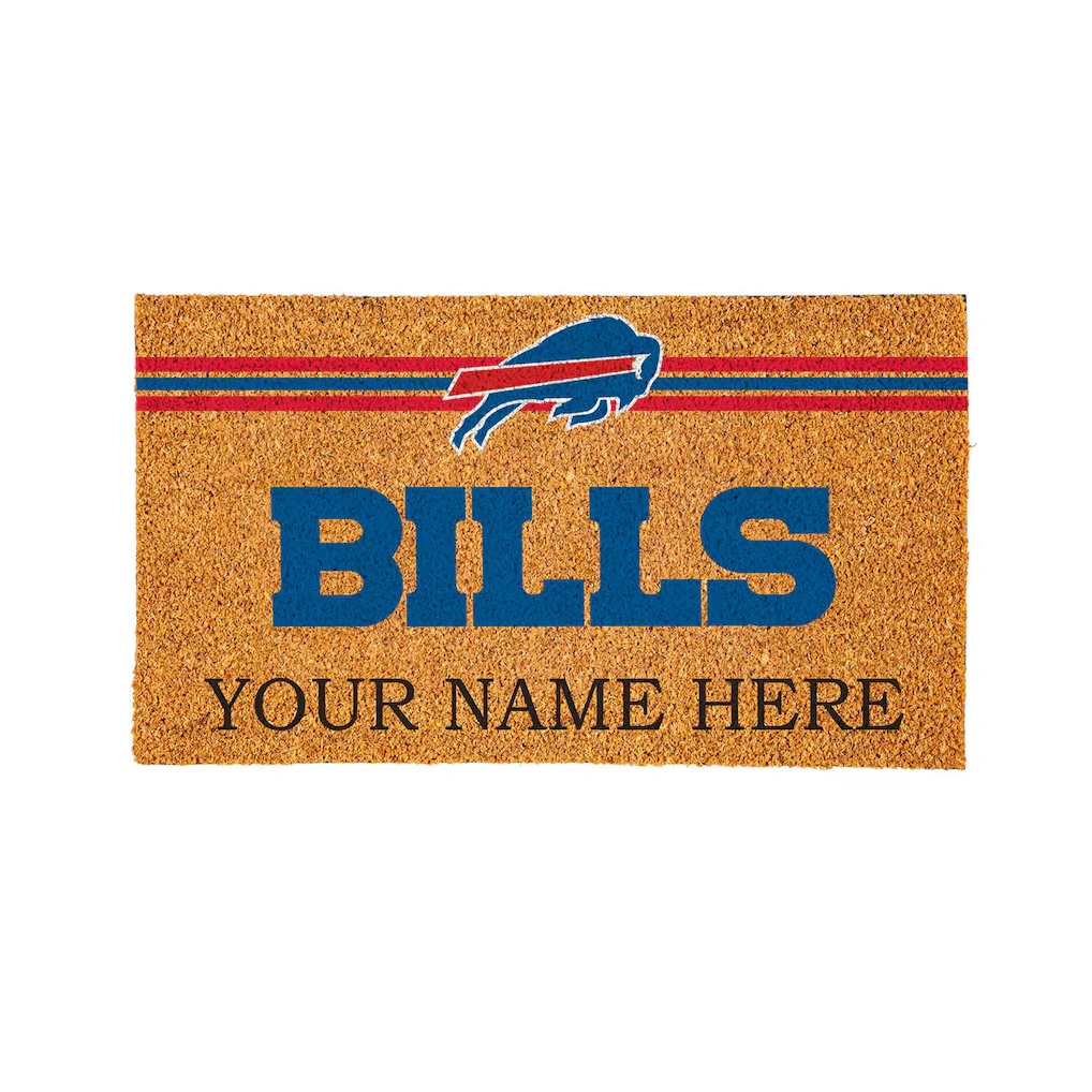 Buffalo Bills 28" x 16" Personalized Team Logo Outdoor Coir Mat