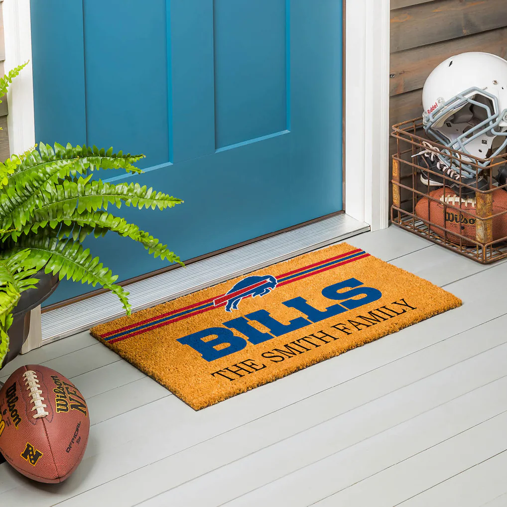 Buffalo Bills 28" x 16" Personalized Team Logo Outdoor Coir Mat