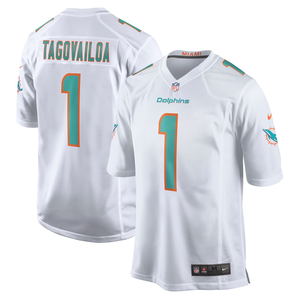 Men's Miami Dolphins Tua Tagovailoa Nike White Game Jersey