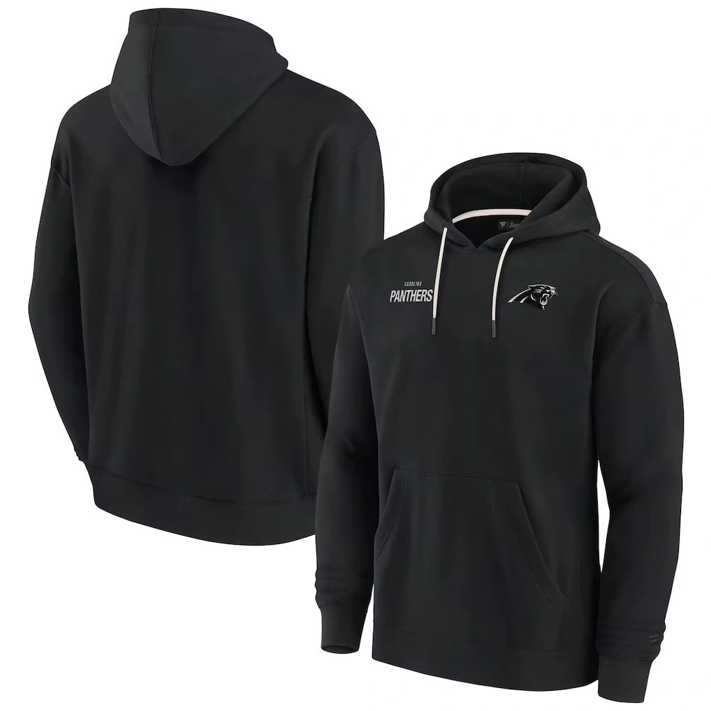 Unisex Carolina Panthers Fanatics Black Elements Super Soft Fleece Pullover Hoodie