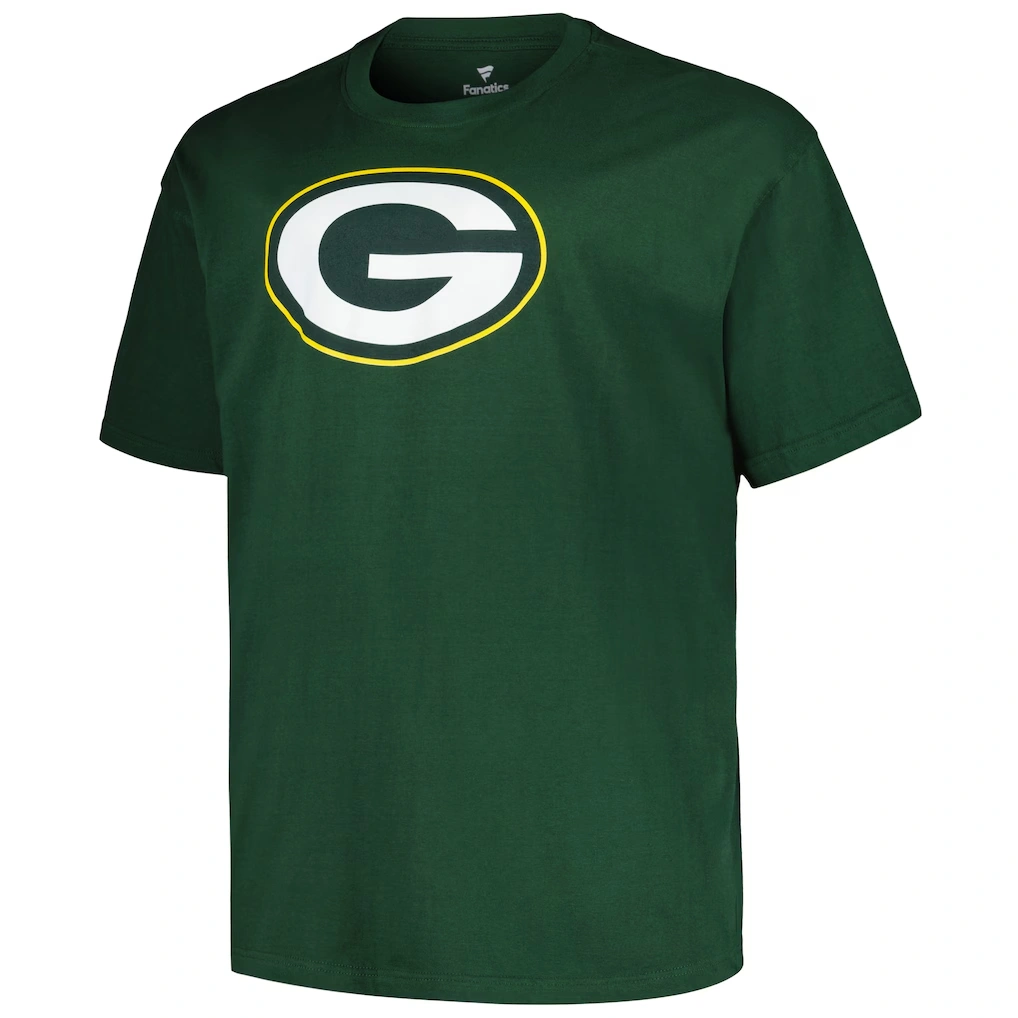 Men's Green Bay Packers Jordan Love Fanatics Green Big & Tall Player Name & Number T-Shirt