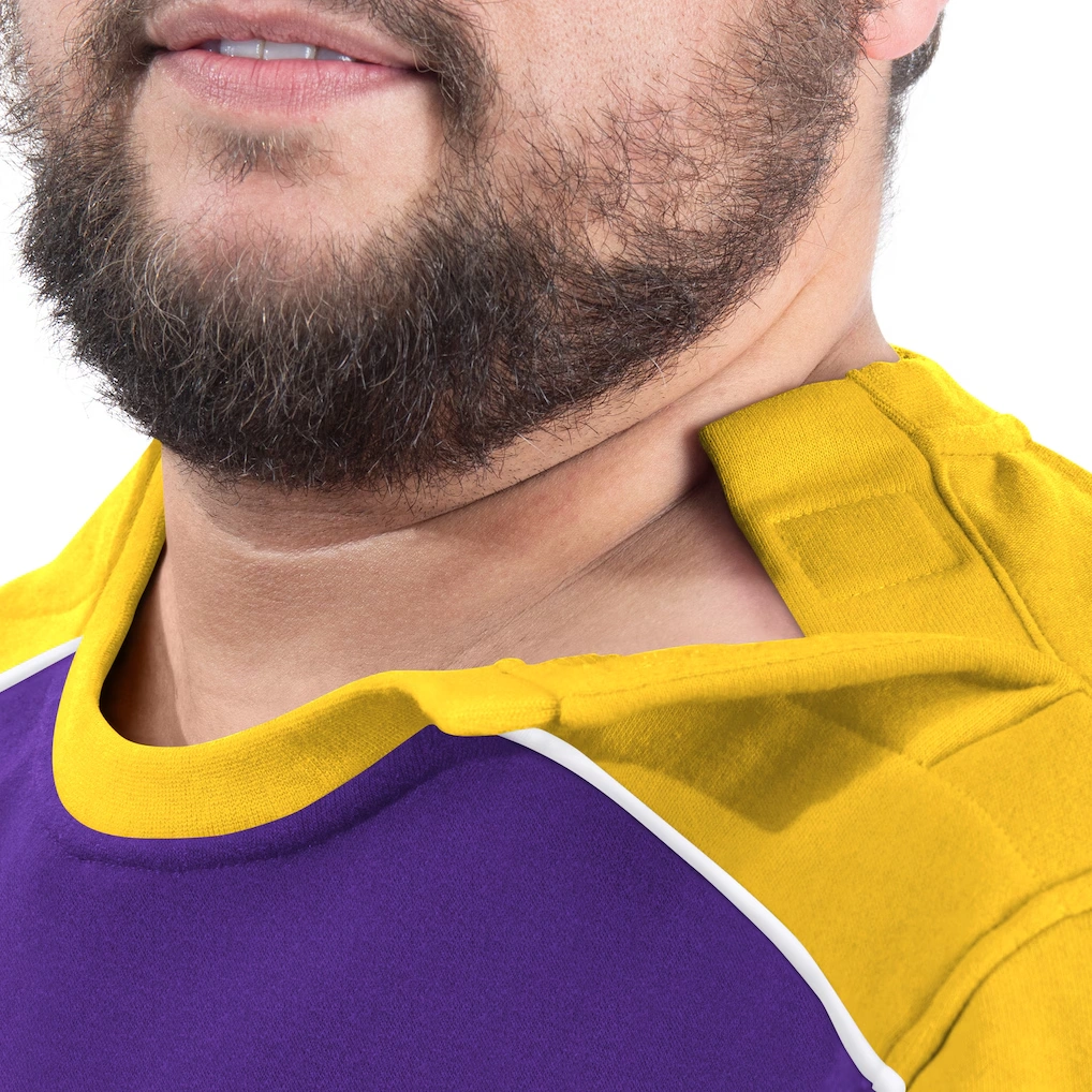 Men's Minnesota Vikings G-III Sports by Carl Banks Purple Adaptive Lord Stanley Crewneck Sweatshirt