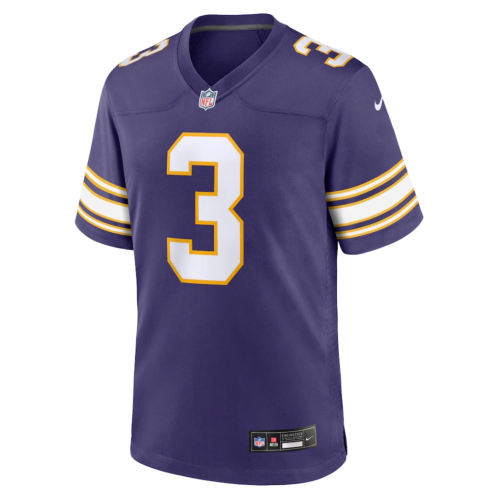 Men's Minnesota Vikings Jordan Addison Nike Purple Alternate Game Jersey