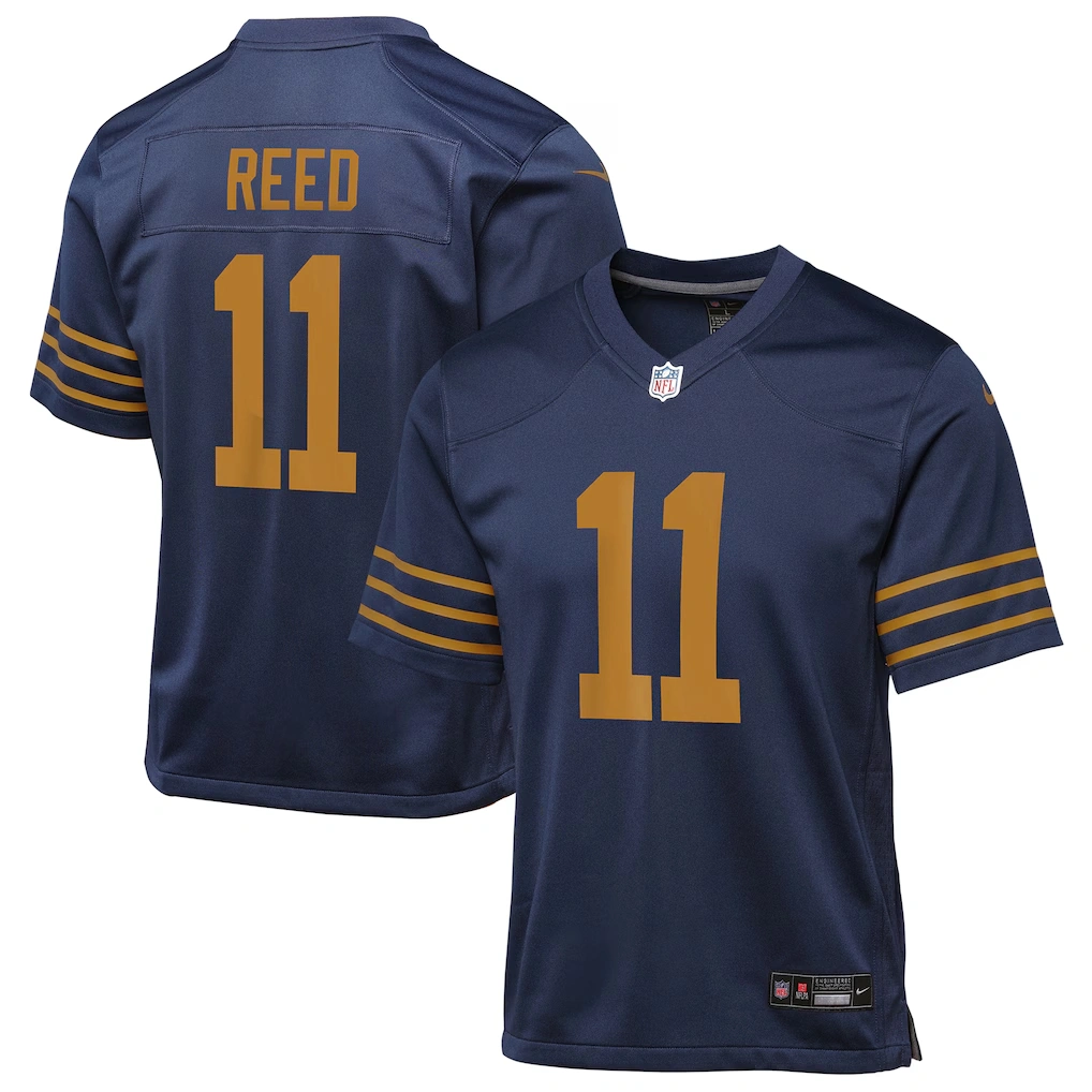 Youth Green Bay Packers Jayden Reed Nike Navy The 1923 Classic Game Jersey
