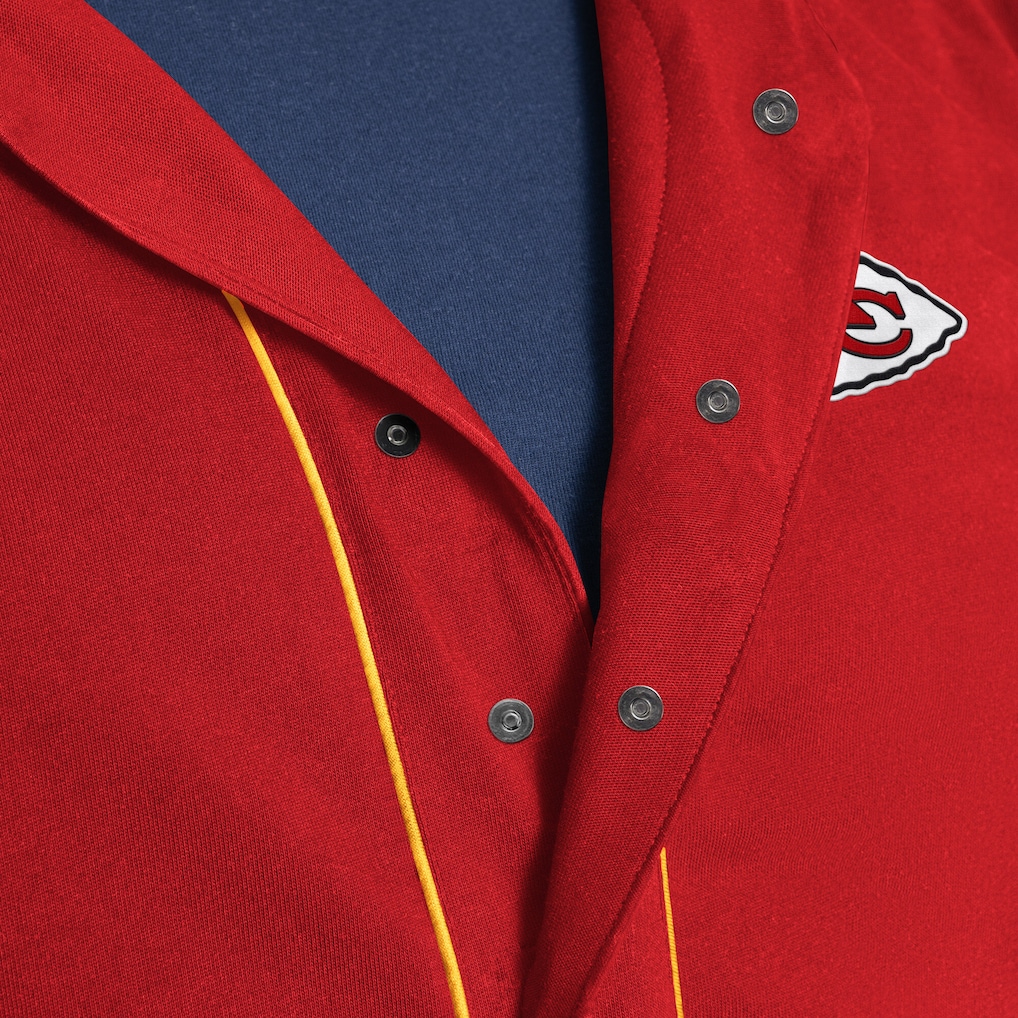 Men's Kansas City Chiefs G-III Sports by Carl Banks Red Adaptive Home Team Magnetic Button-Up Top