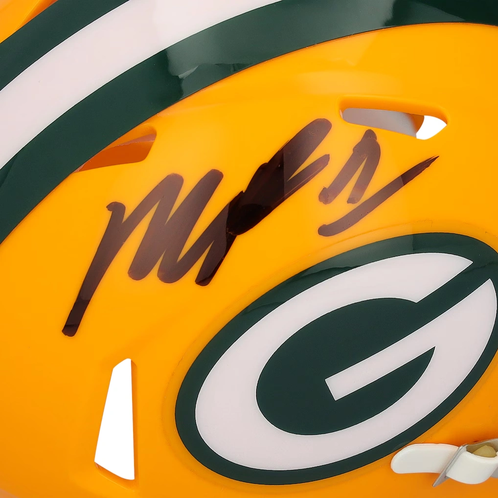 Micah Parsons Green Bay Packers Autographed Fanatics Authentic Riddell Speed Mini Helmet