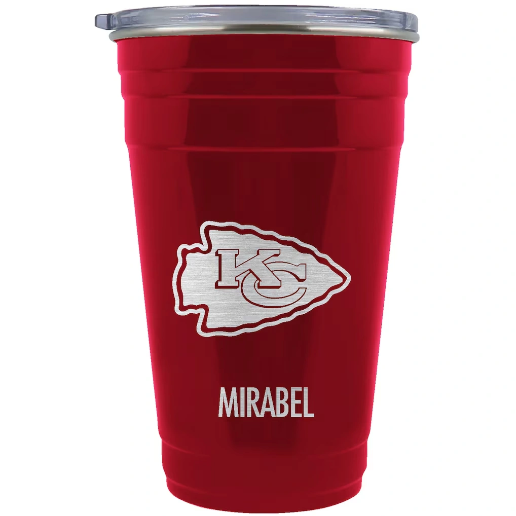 Kansas City Chiefs Team Logo 22oz. Personalized Tailgater Travel Tumbler