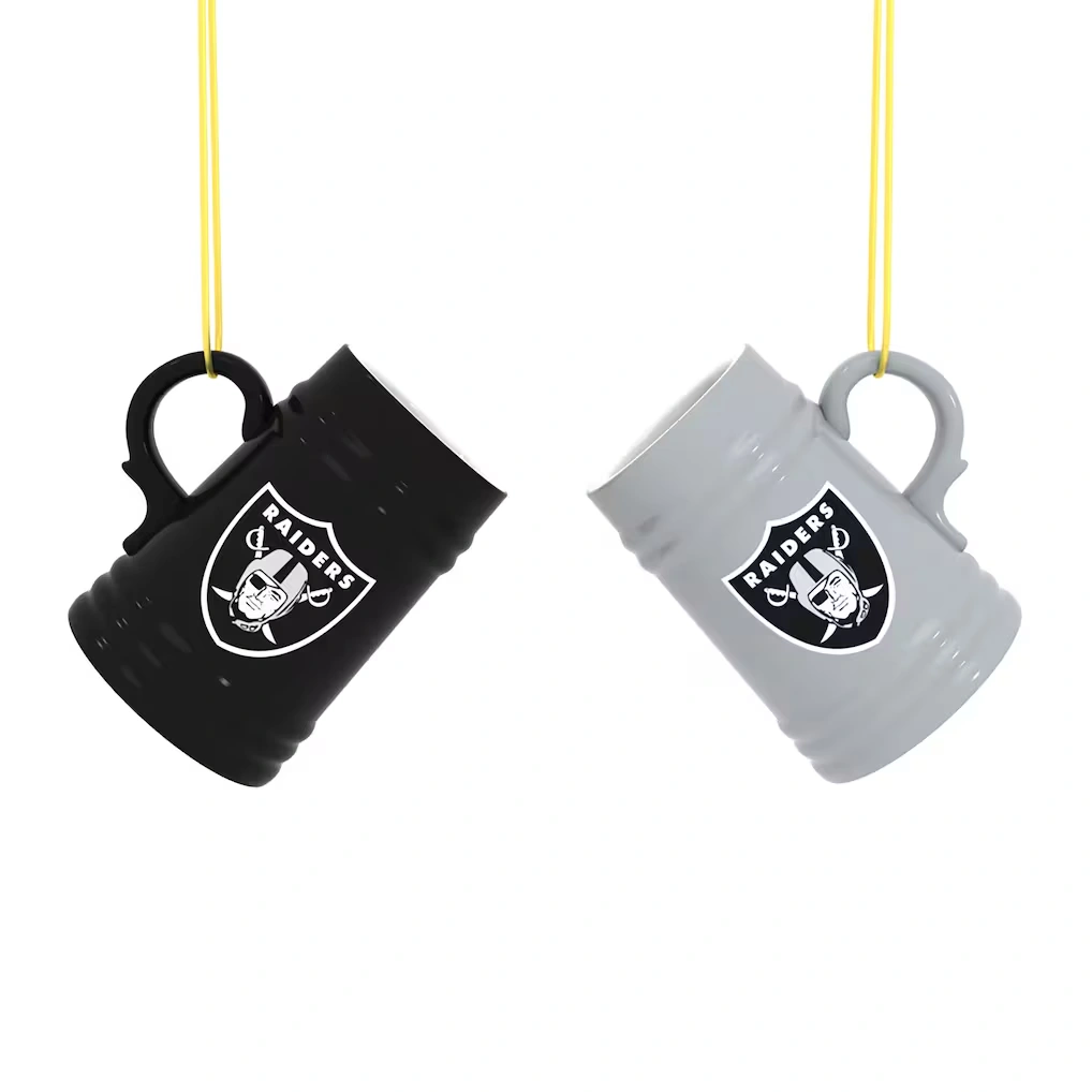 Las Vegas Raiders Two-Pack 3" Mini Stein Ornament Set