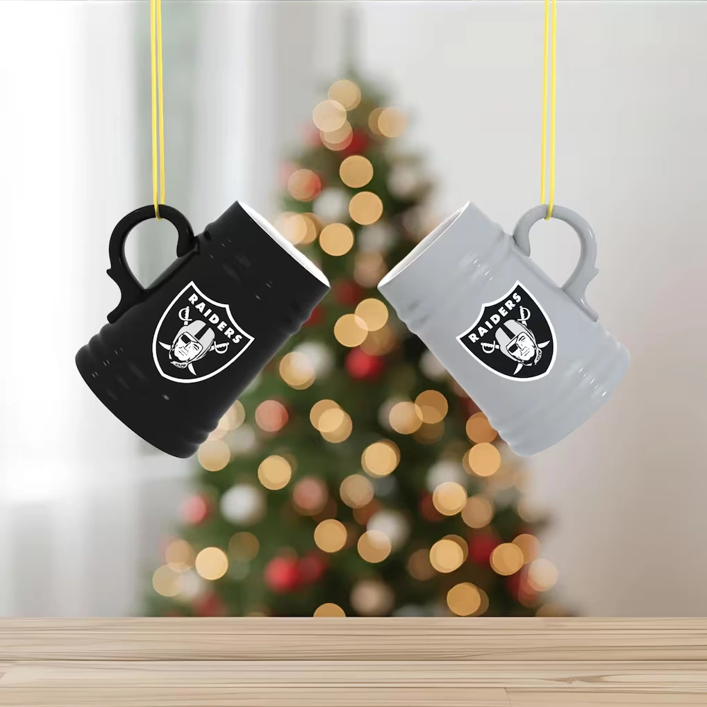Las Vegas Raiders Two-Pack 3" Mini Stein Ornament Set