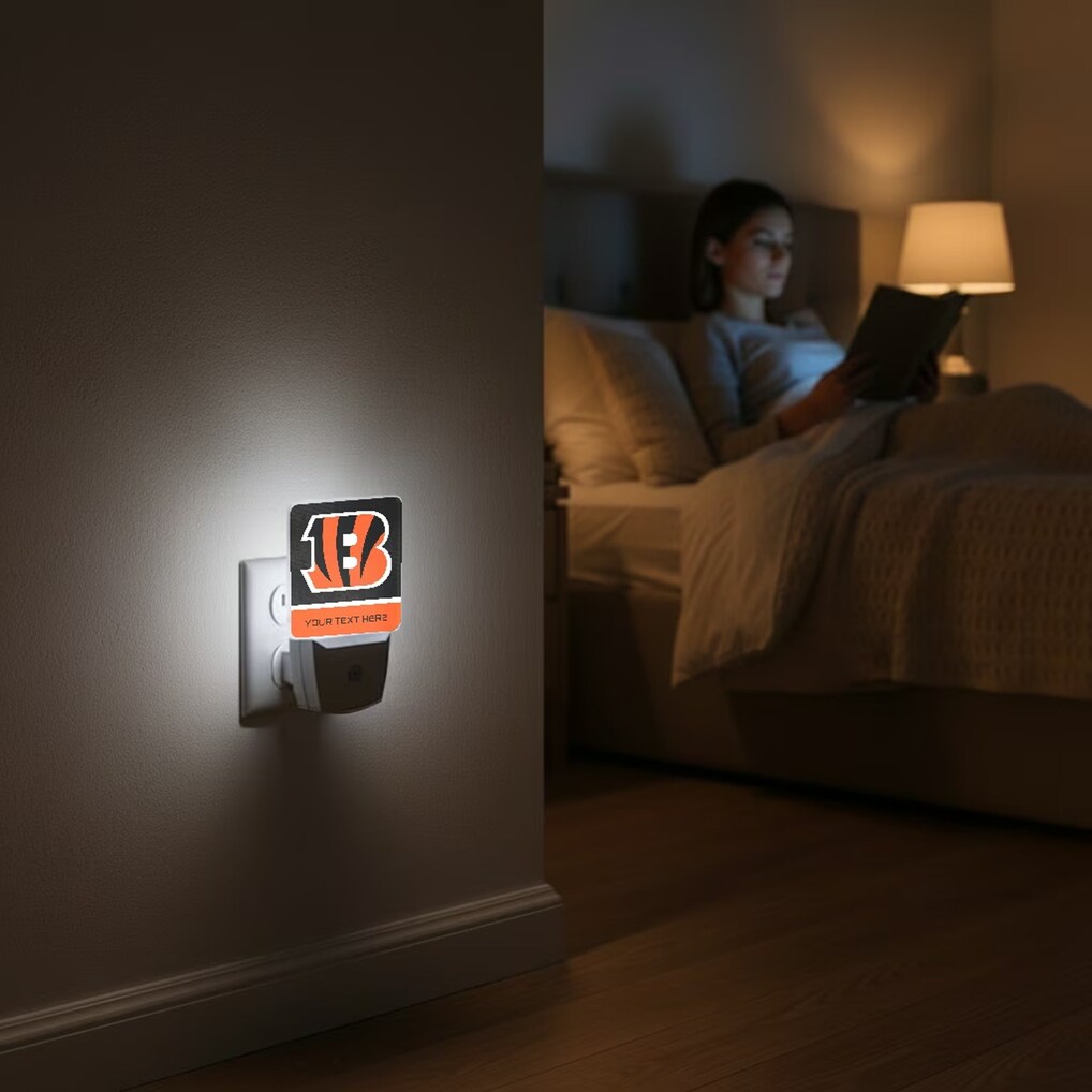 Cincinnati Bengals Personalized 2-Piece Nightlight Set