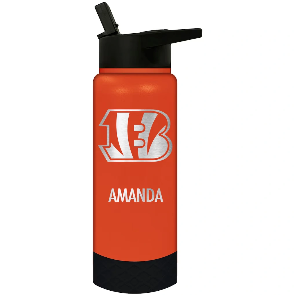 Cincinnati Bengals 24oz. Personalized Jr. Thirst Water Bottle