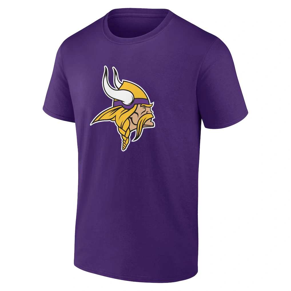 Men's Minnesota Vikings Justin Jefferson Purple Icon Player Name & Number T-Shirt