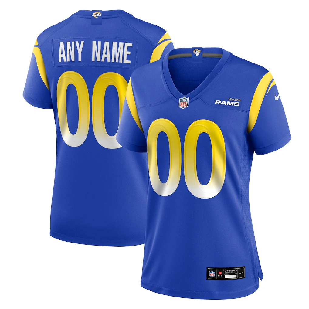 Women's Nike Los Angeles Rams Royal Custom Game Jersey