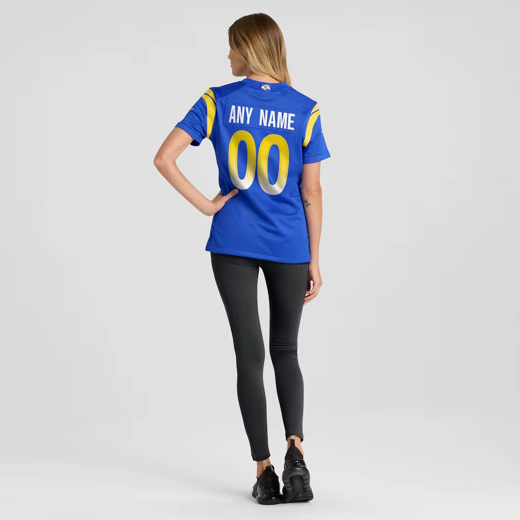 Women's Nike Los Angeles Rams Royal Custom Game Jersey