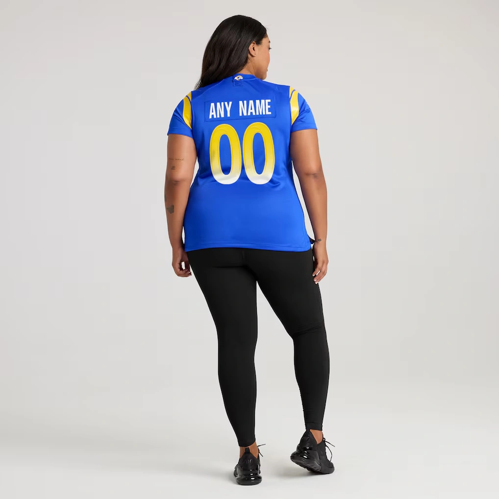 Women's Nike Los Angeles Rams Royal Custom Game Jersey