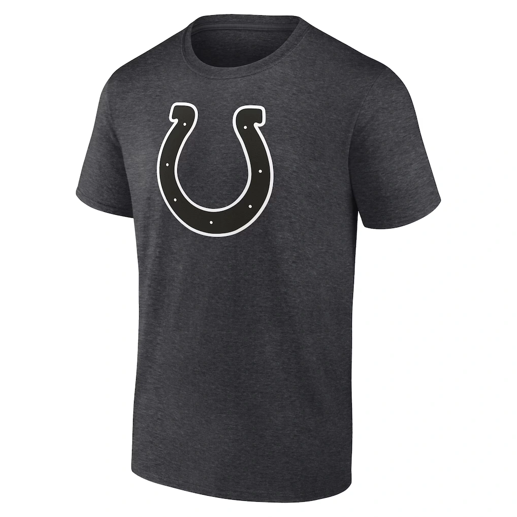 Men's Indianapolis Colts Charcoal Personalized Name & Number Monochrome T-Shirt