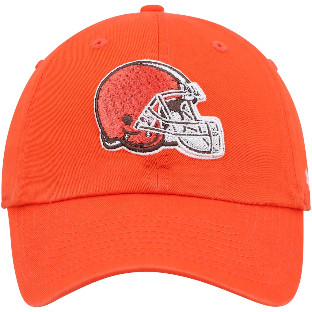 Men's Cleveland Browns '47 Orange Clean Up Primary Adjustable Hat