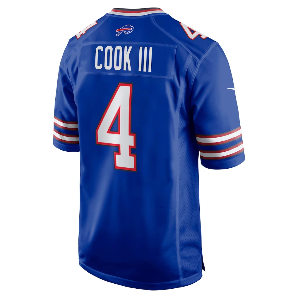 Men's Buffalo Bills James Cook III Nike Royal Team Game Jersey