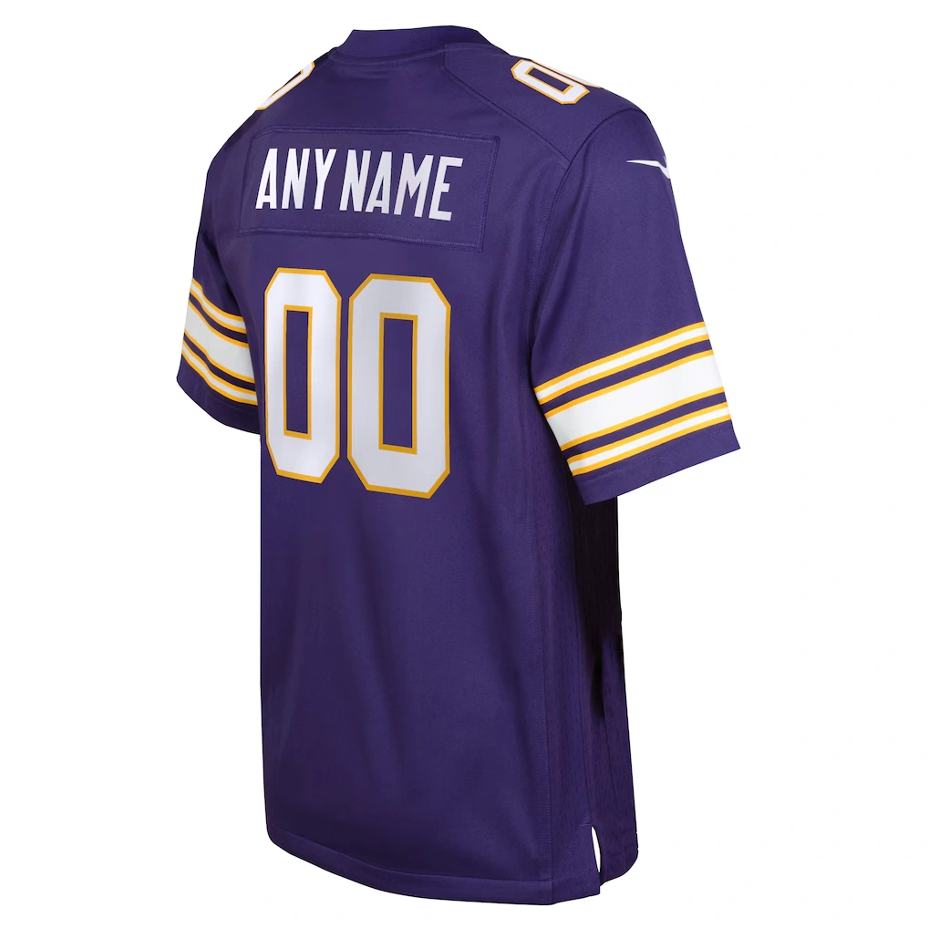 Youth Minnesota Vikings Nike Purple Classic Custom Game Jersey