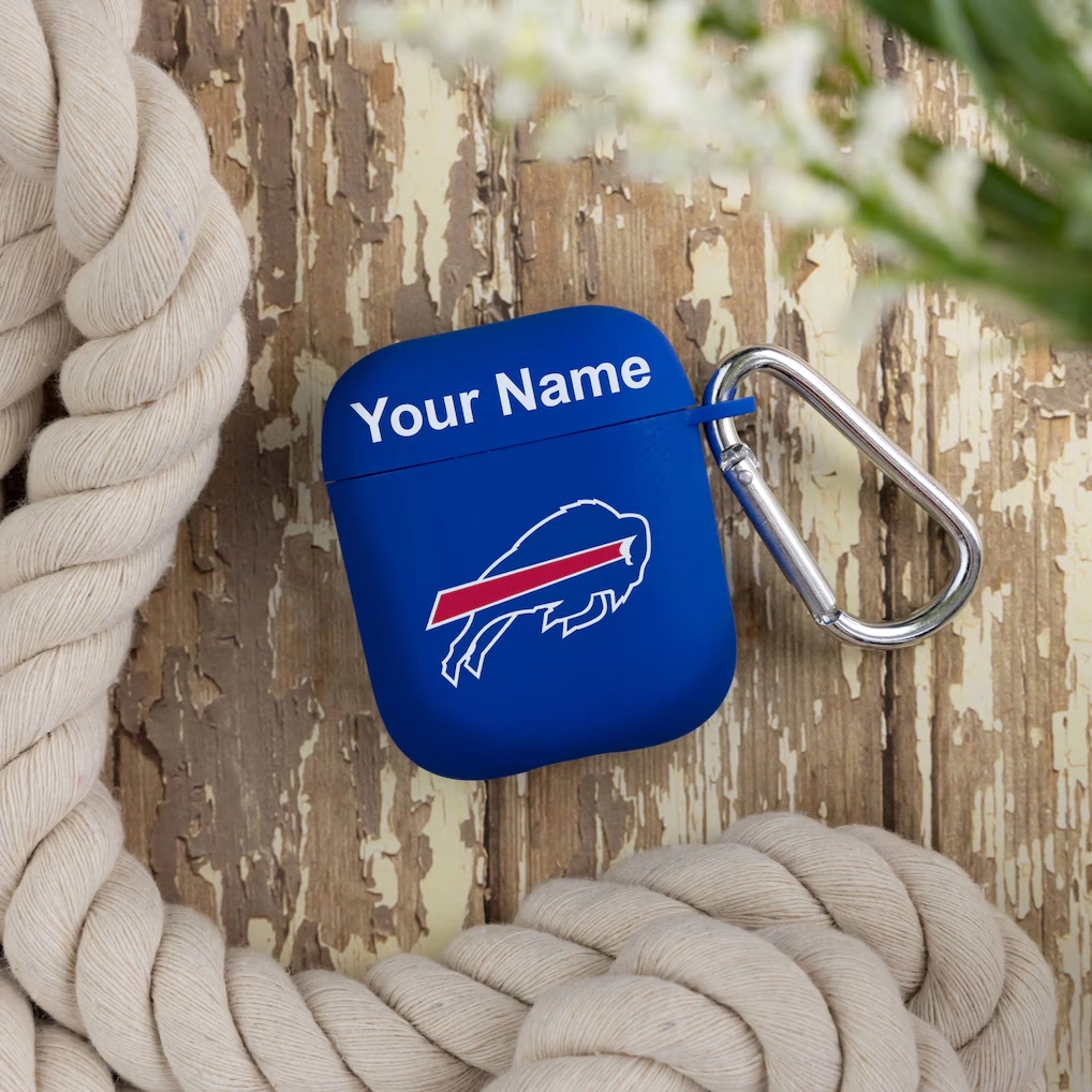 Buffalo Bills Royal Personalized AirPods Case Cover