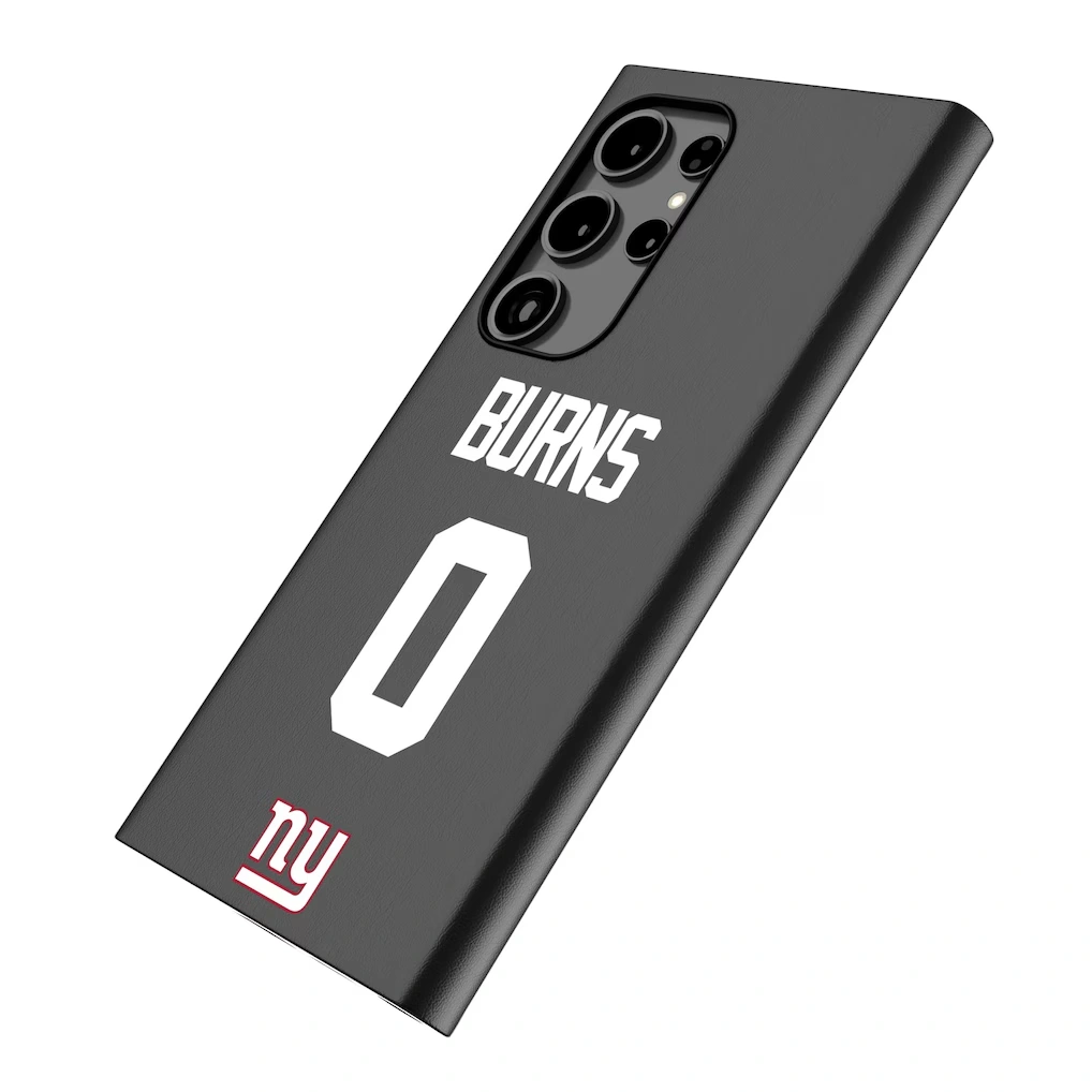 New York Giants Brian Burns Keyscaper Black Galaxy Magnetic Bump Case