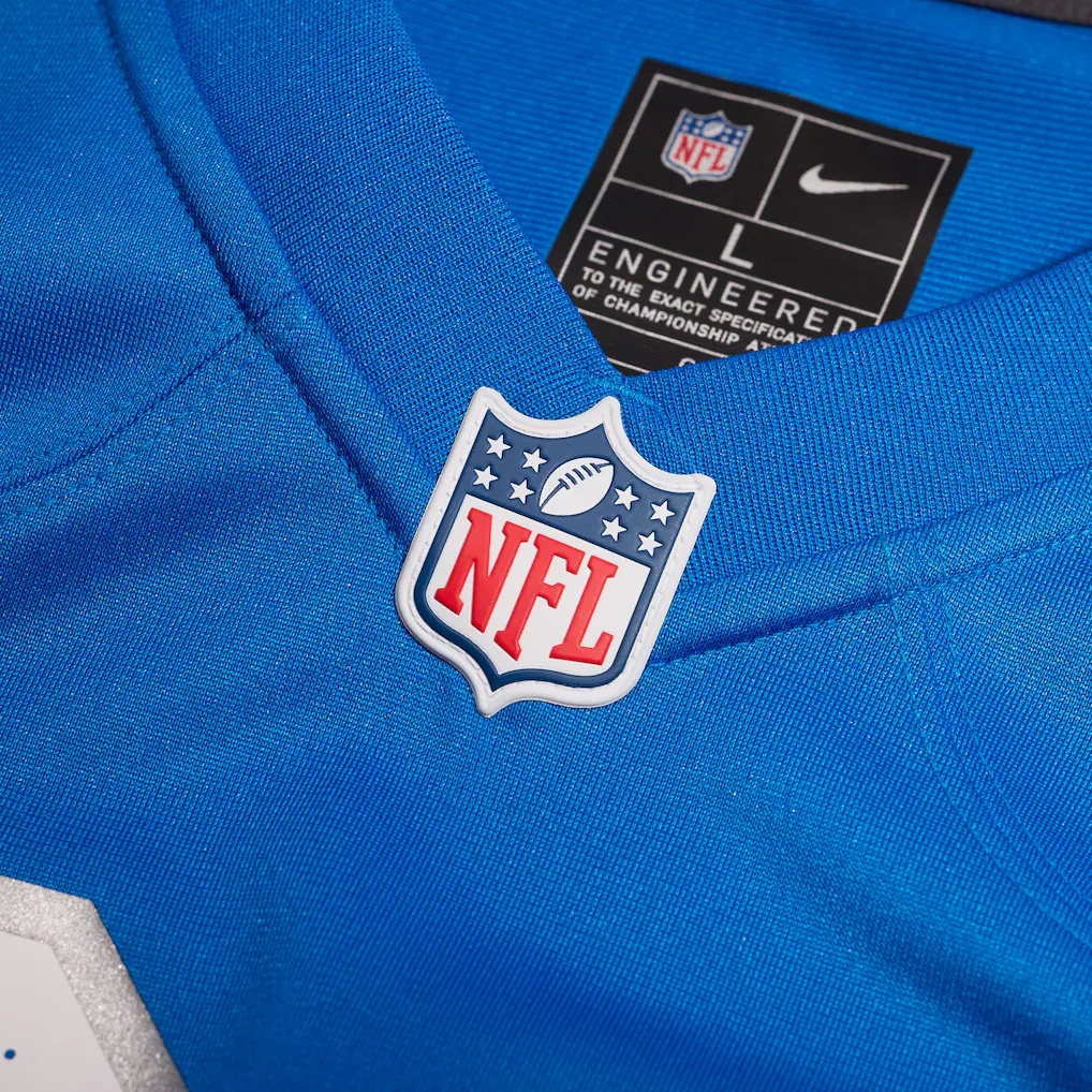 Men's Detroit Lions Nike Blue Custom Game Jersey