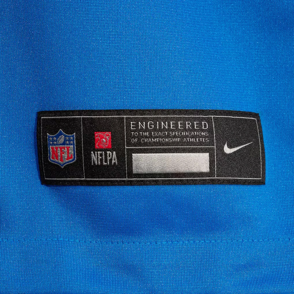Men's Detroit Lions Nike Blue Custom Game Jersey