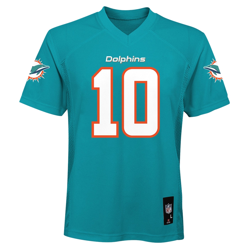 Preschool Miami Dolphins Tyreek Hill Aqua Replica Player Jersey