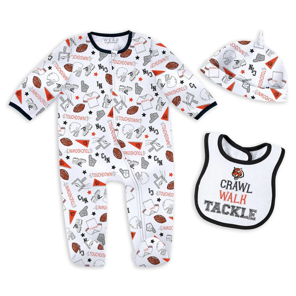 Newborn & Infant Cincinnati Bengals WEAR by Erin Andrews Sleep & Play Set