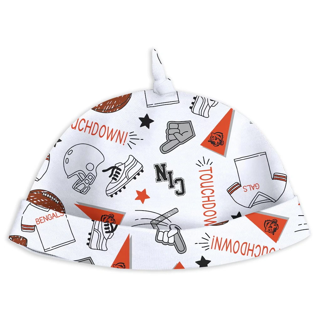 Newborn & Infant Cincinnati Bengals WEAR by Erin Andrews Sleep & Play Set 4 Newborn & Infant Cincinnati Bengals WEAR by Erin Andrews Sleep & Play Set