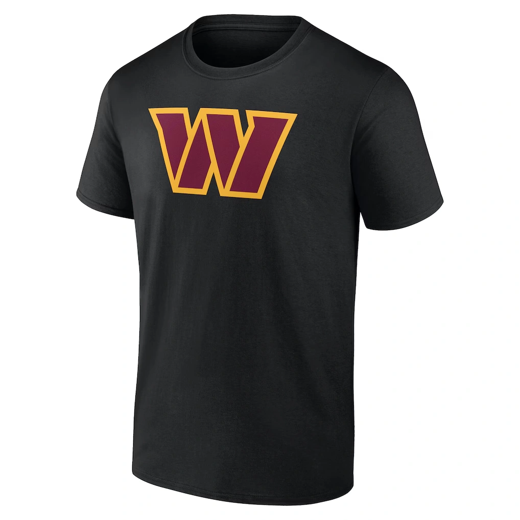 Men's Washington Commanders Black Team Authentic Custom Name & Number T-Shirt